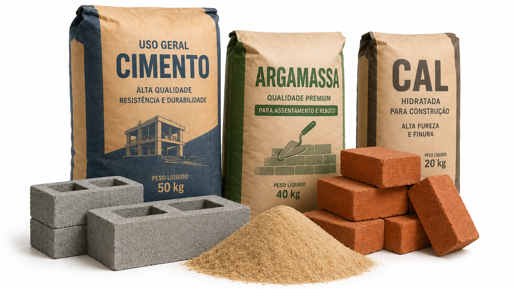 Materiais básicos para construção